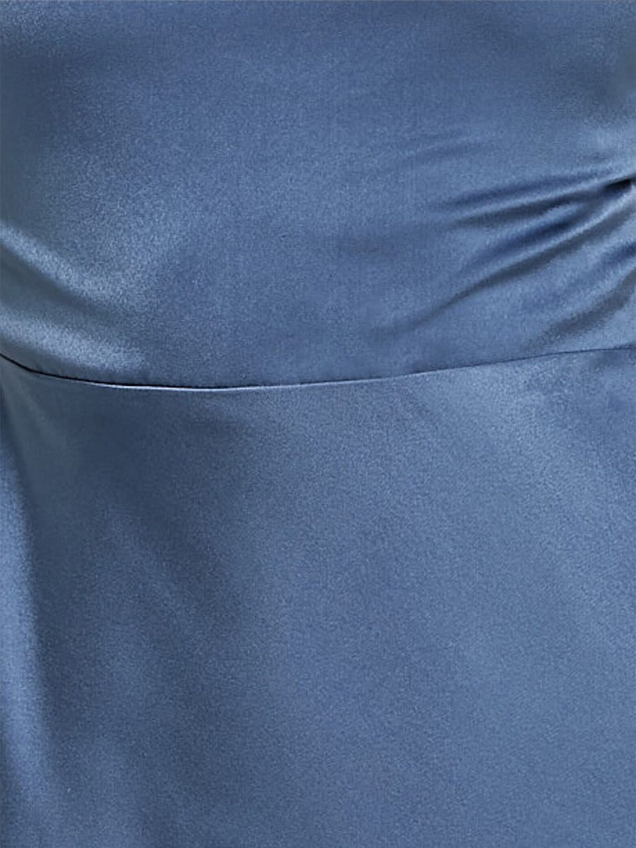 Etui-Linie/Säule Spaghettiträger Ärmellos Rüschen Knöchellang Abendkleider