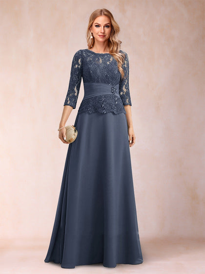 Glitzerndes A-Linien-/Prinzessinnen-Kleid mit U-Ausschnitt, gerüschtem Saum, Applikationen und Strass