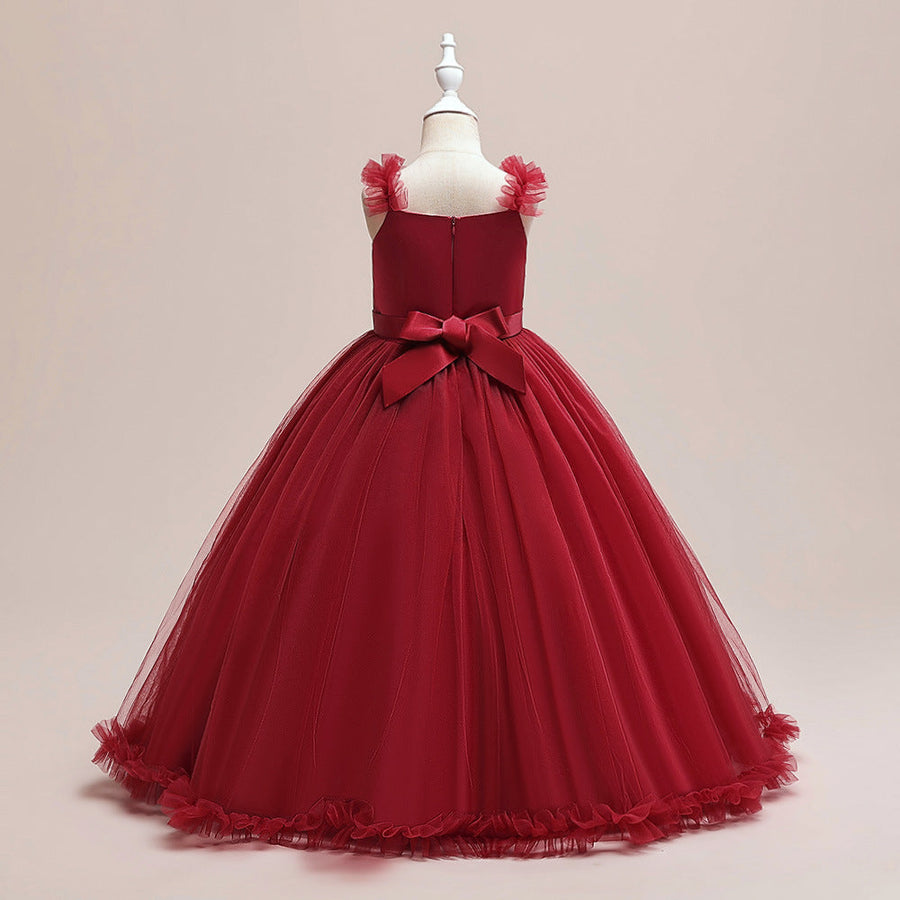 A-Linie/Princess-Linie U-Ausschnitt Ärmellos Weihnachtskleider für Mädchen