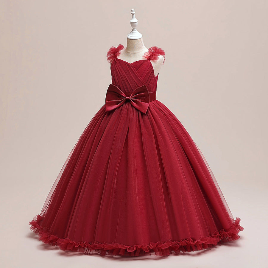 A-Linie/Princess-Linie U-Ausschnitt Ärmellos Weihnachtskleider für Mädchen