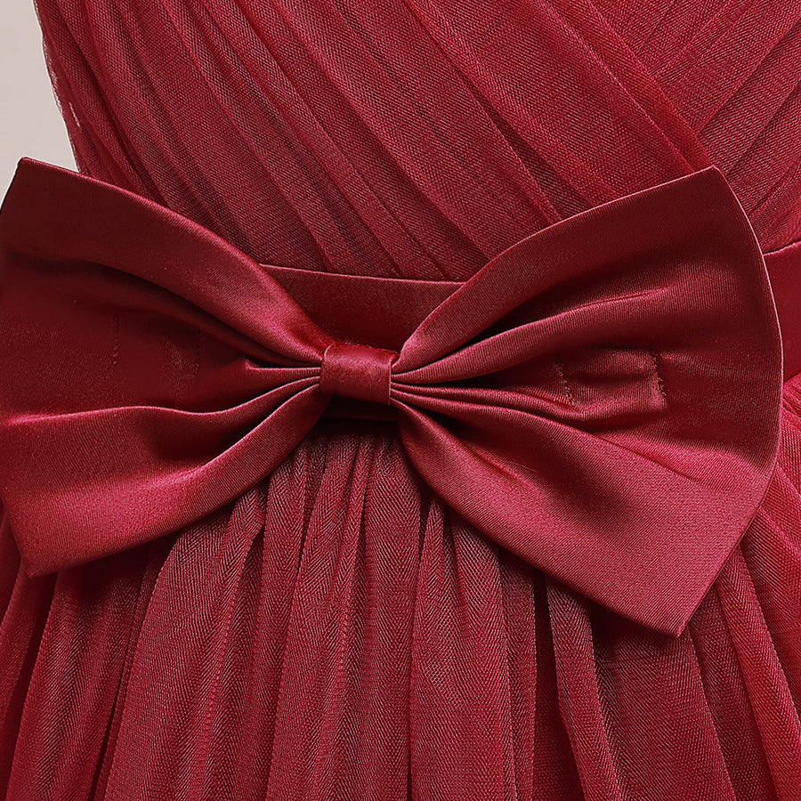 A-Linie/Princess-Linie U-Ausschnitt Ärmellos Weihnachtskleider für Mädchen