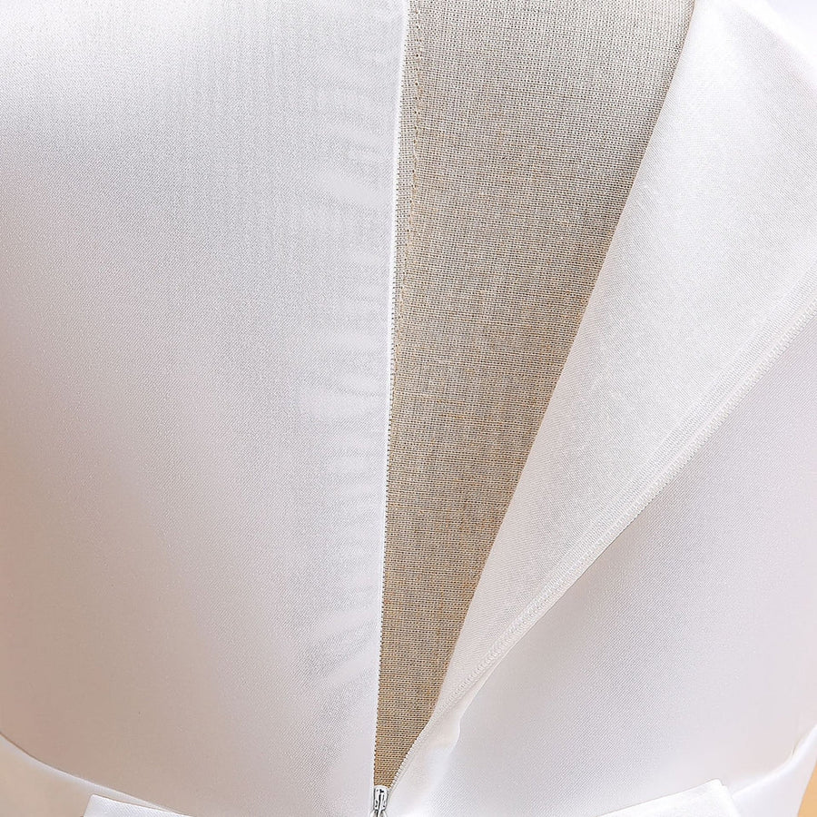 Ballkleid Scoop Puffärmel Blumenmädchenkleider mit Rüschen