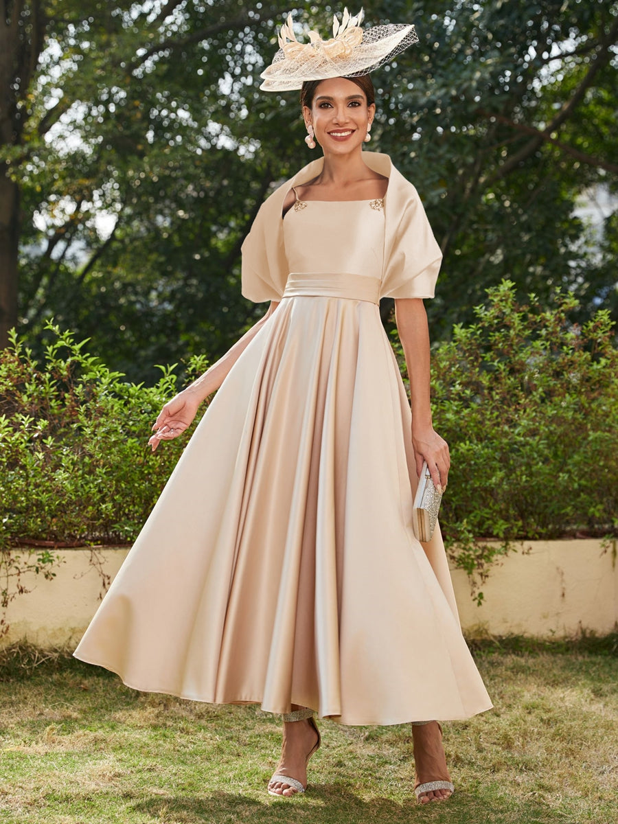 A-Linie/Princess-Linie Spaghettiträger Ärmellos Knöchellang Lang Abendkleider