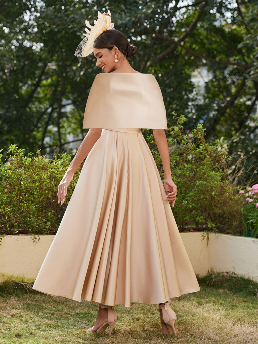 A-Linie/Princess-Linie Spaghettiträger Ärmellos Knöchellang Lang Abendkleider